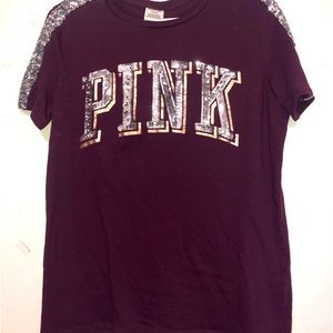 Glitter PINK Silver Sequins Shirt